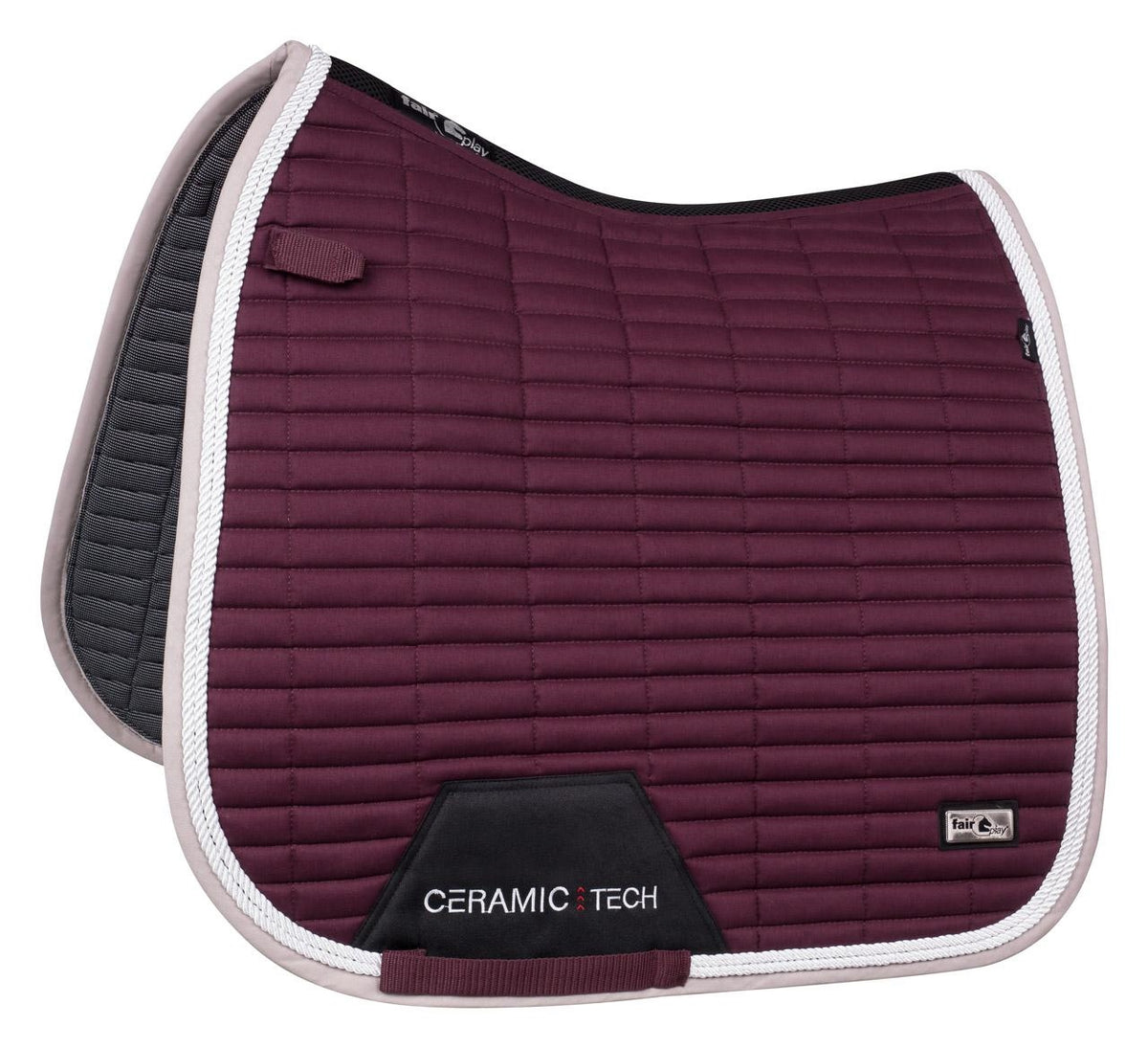 Tapis de selle Fair Play QUARTZ CERAMIC – Prune – DRE