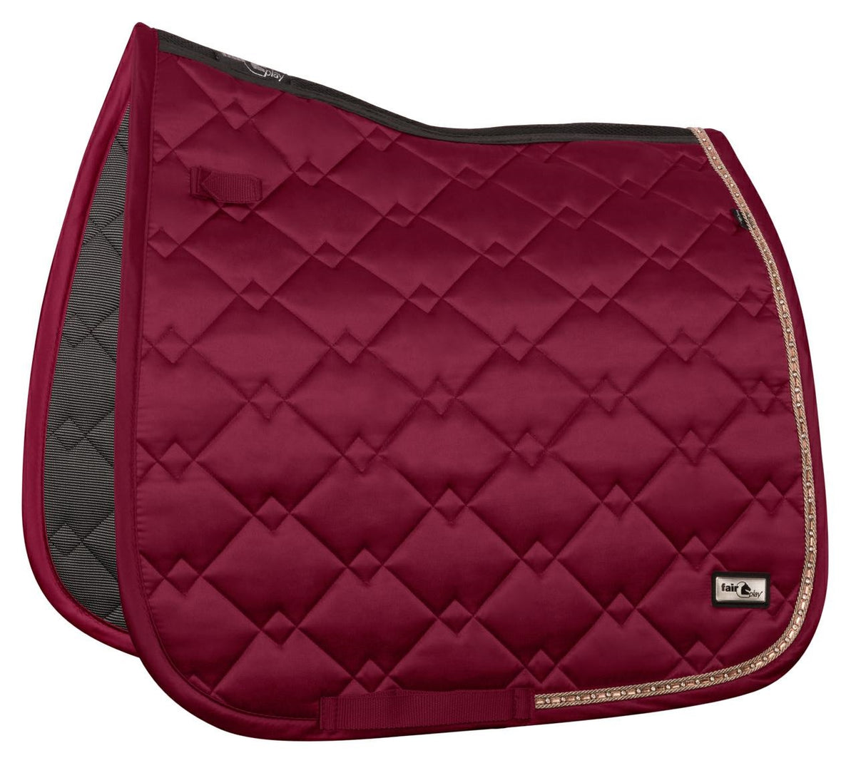 Tapis de selle Fair Play AZURYT CERAMIC ROSEGOLD – Bordeaux – DRE