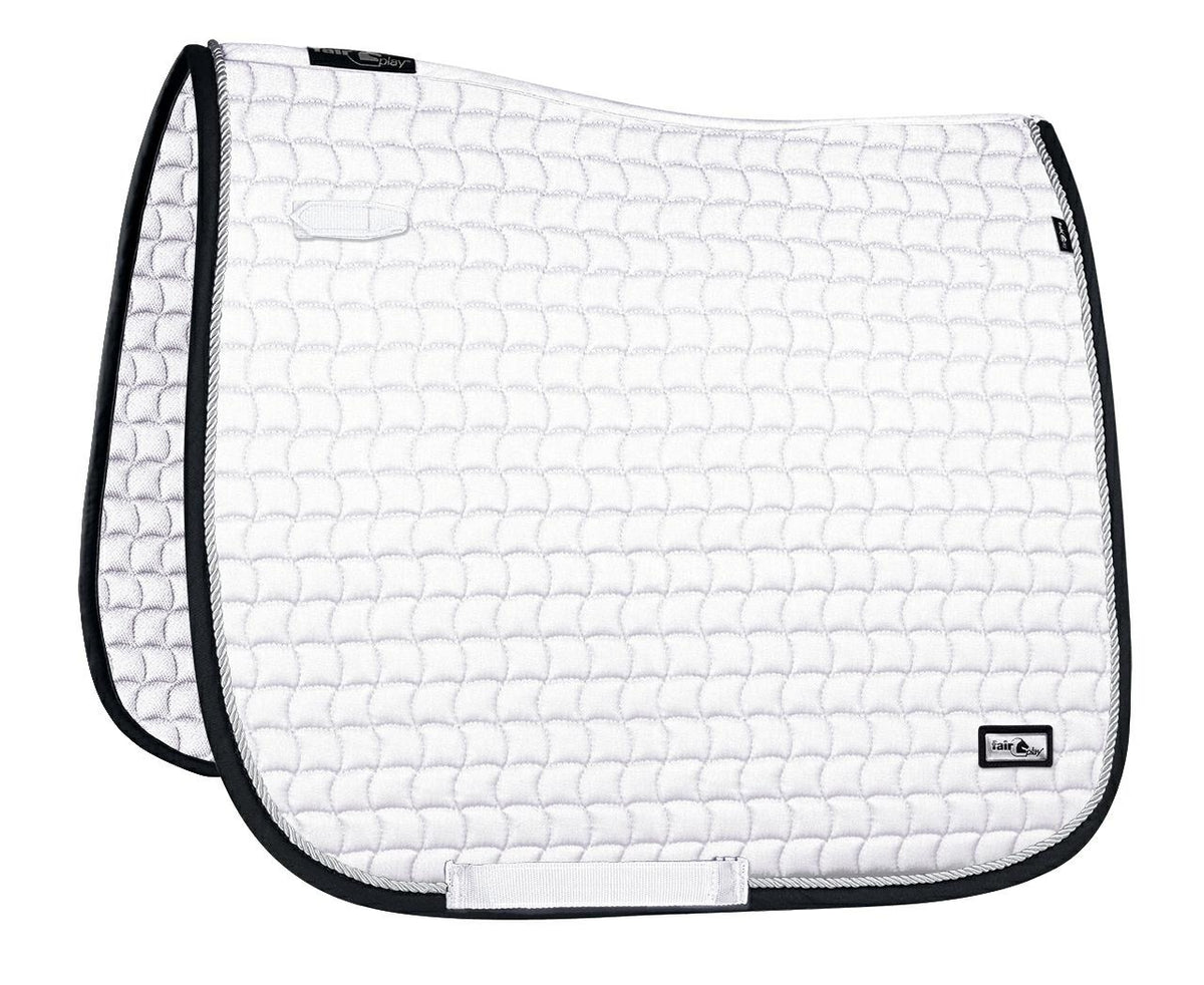 Tapis de selle Fair Play SIRIUS – Blanc / Noir – DRE
