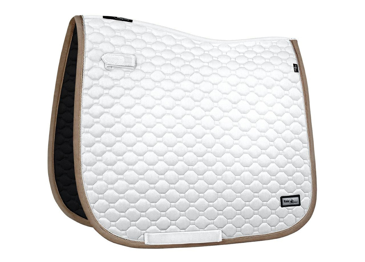 Tapis de selle Fair Play ONYX – Blanc – DRE