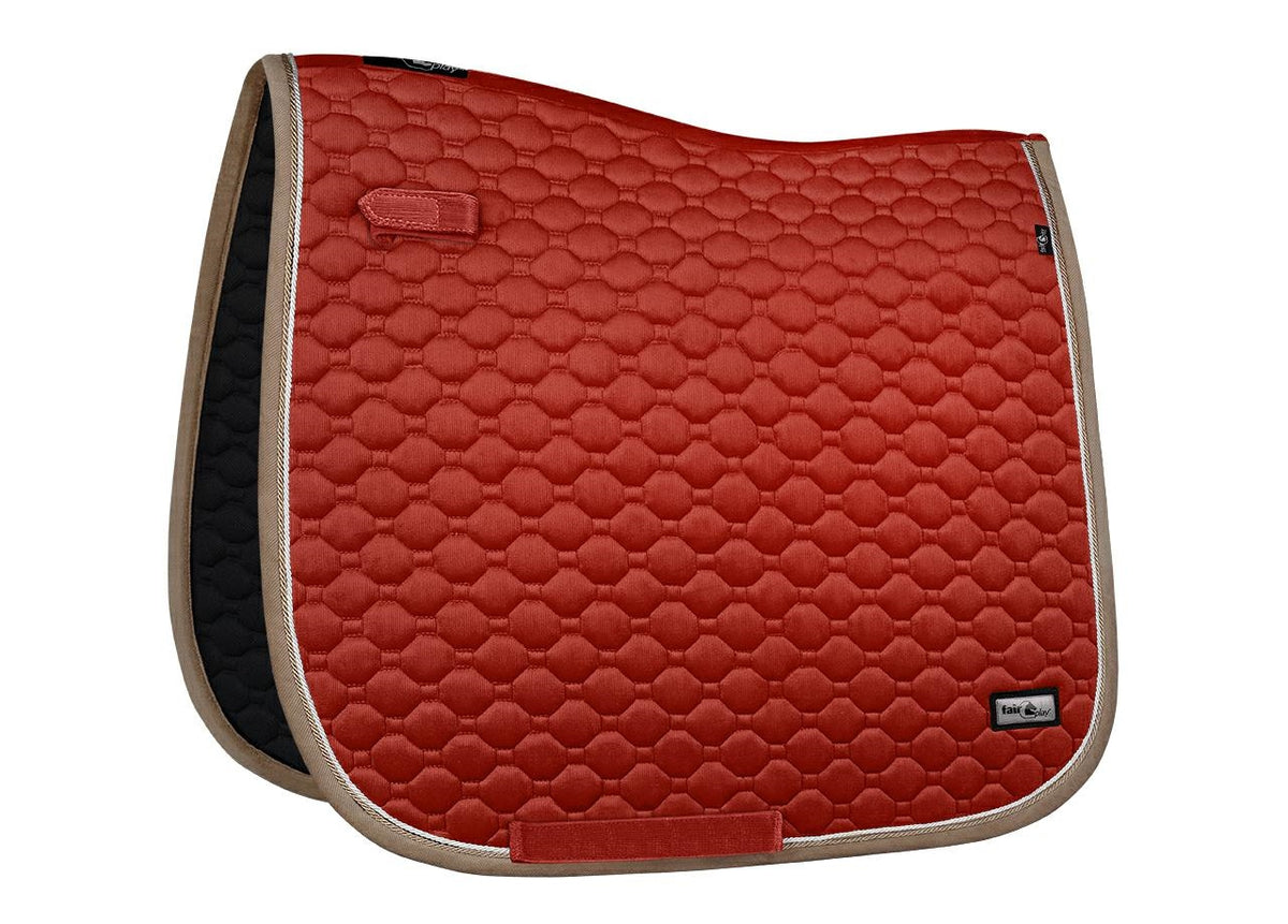 Tapis de selle Fair Play ONYX – Rouge terre cuite – DRE