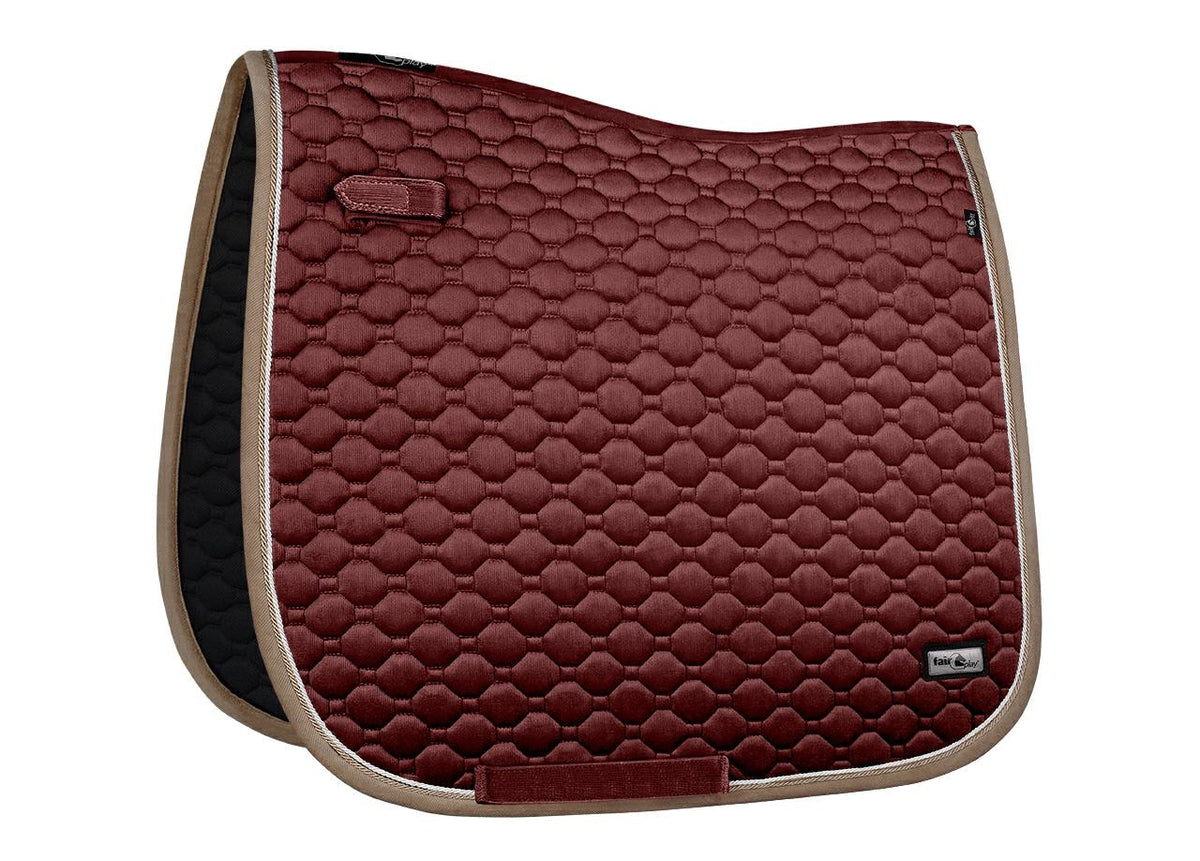 Tapis de selle Fair Play ONYX – Brun cerise – DRE