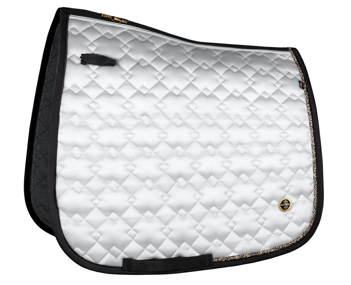 Tapis de selle Fair Play HEMATITE – Blanc – DRE