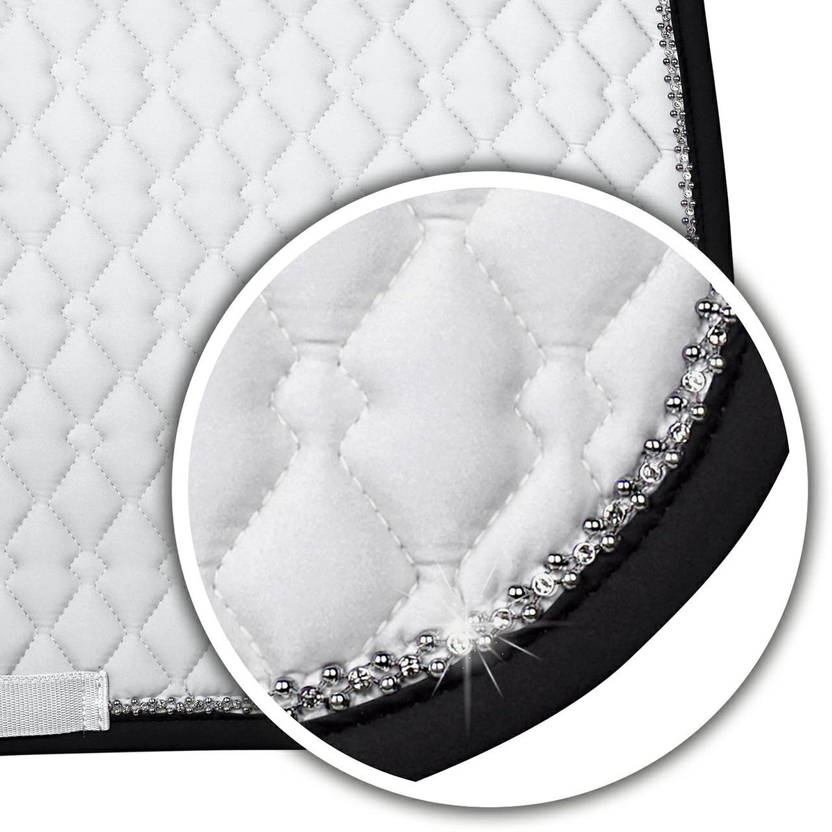 Tapis de selle Fair Play ZIRCON – Blanc – DRE