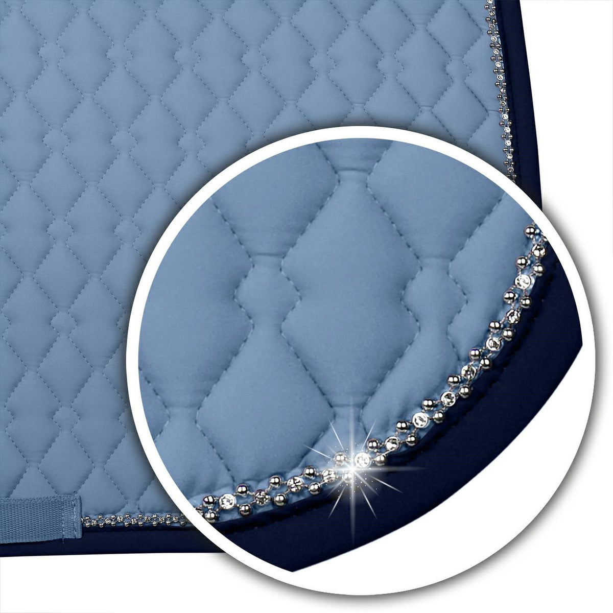 Tapis de selle Fair Play ZIRCON – Bleu brume – DRE
