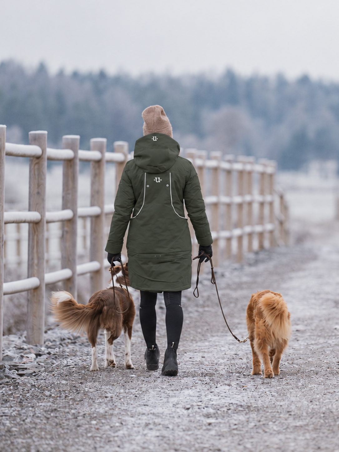 Uhip – Veste d’hiver longue de dressage canin Regular Pro