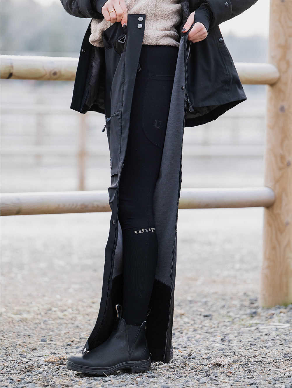 Uhip – Surpantalon zippé doublé laine Stella