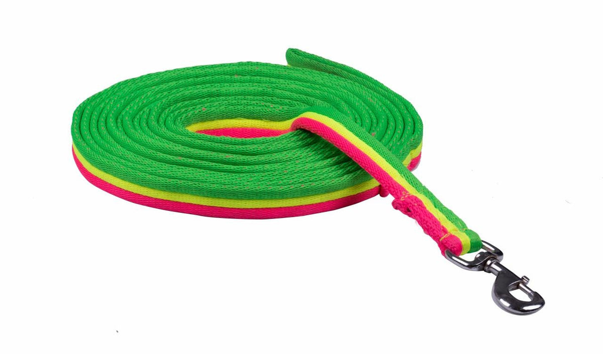 Longe Fair Play API 3 COLOR – 8 m – Vert / Jaune / Rose