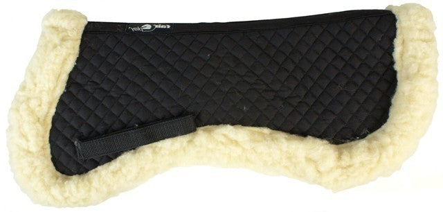 Tapis de dos Fair Play en fausse fourrure – Noir