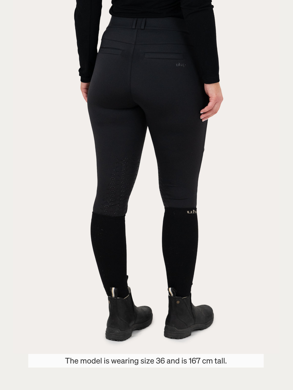 Uhip – Culotte d’équitation Hybrid half grip