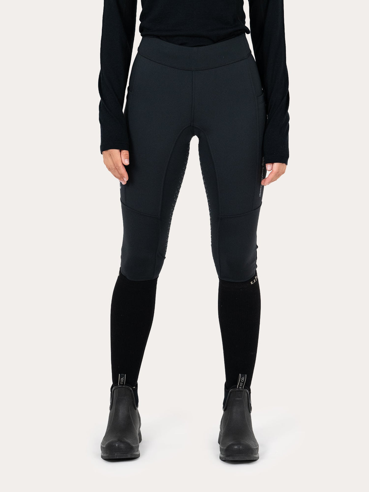 Uhip – Legging d’équitation coupe-vent full grip Windstopper