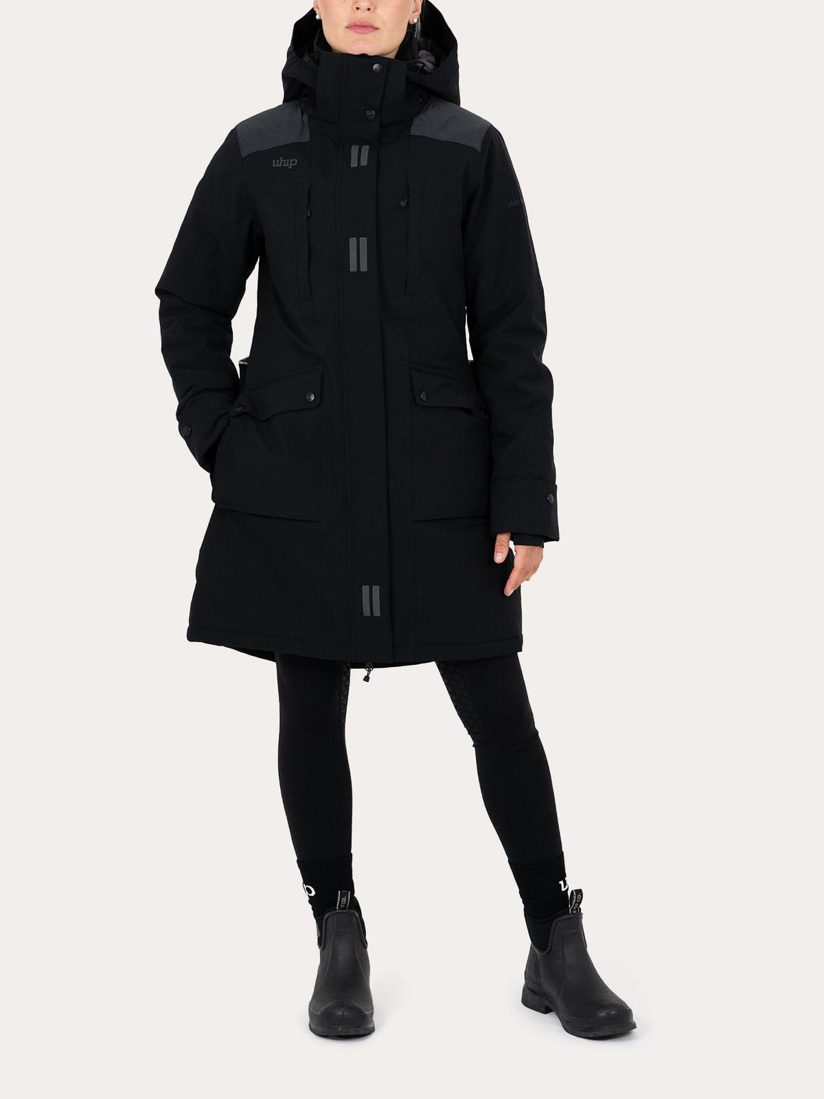 Uhip – Veste longue réfléchissante d’hiver Regular Pro pour dressage canin