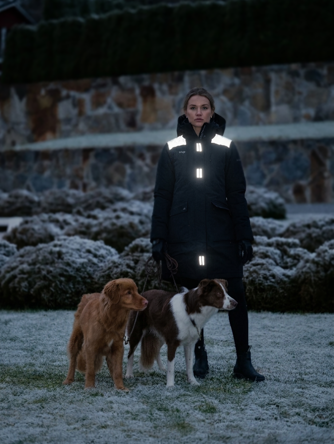Uhip – Veste longue réfléchissante d’hiver Regular Pro pour dressage canin