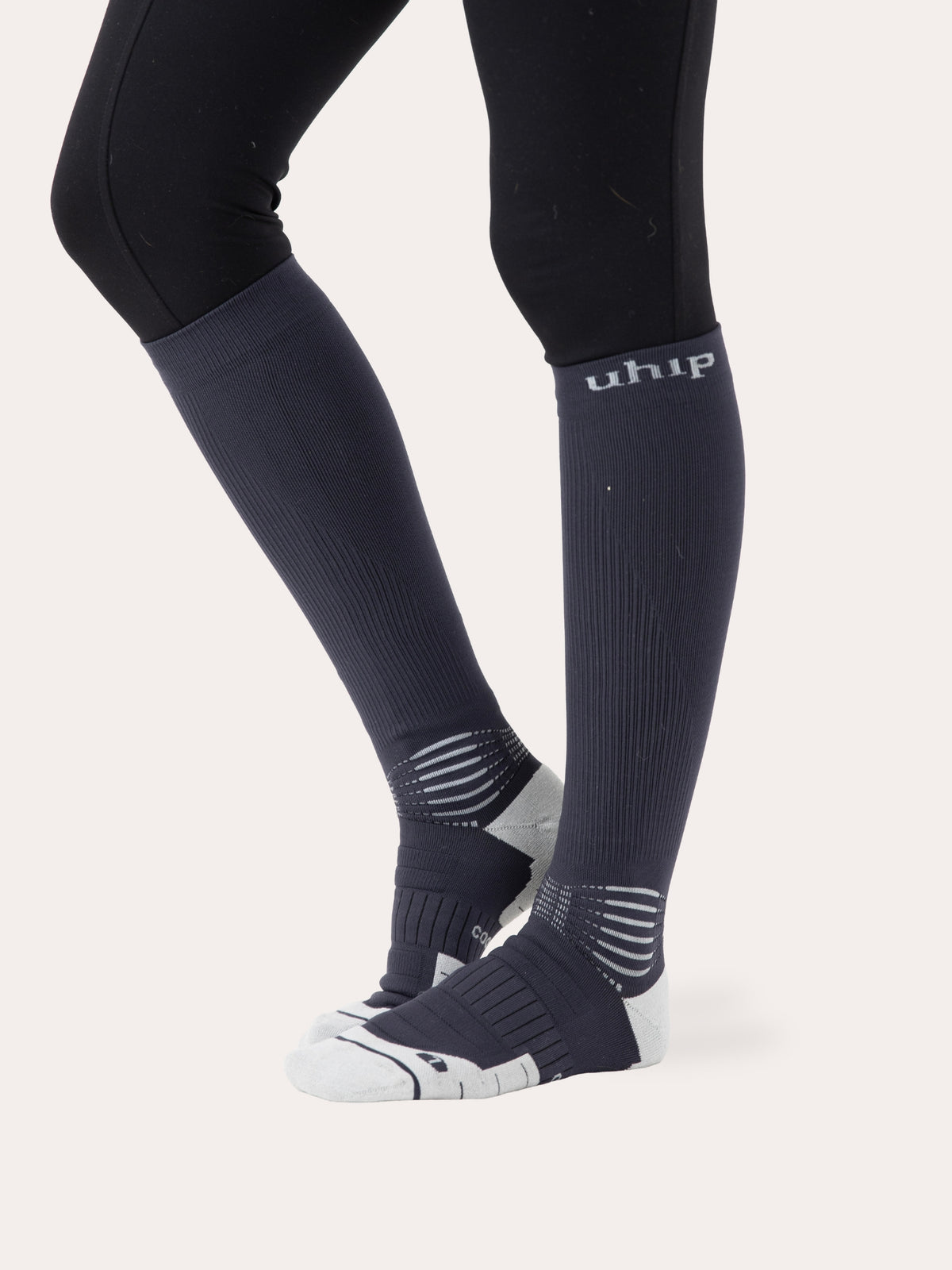 Uhip – Chaussettes d’équitation de compression Coolmax