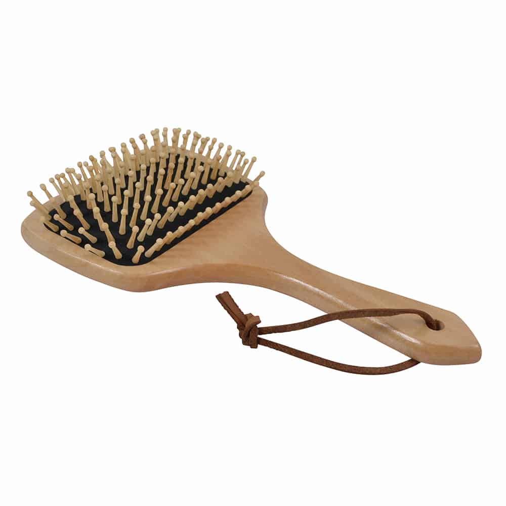 Borstiq Brosse-peigne à crinière et à queue avec plaque en caoutchouc antistatique, démêlage, antistatique