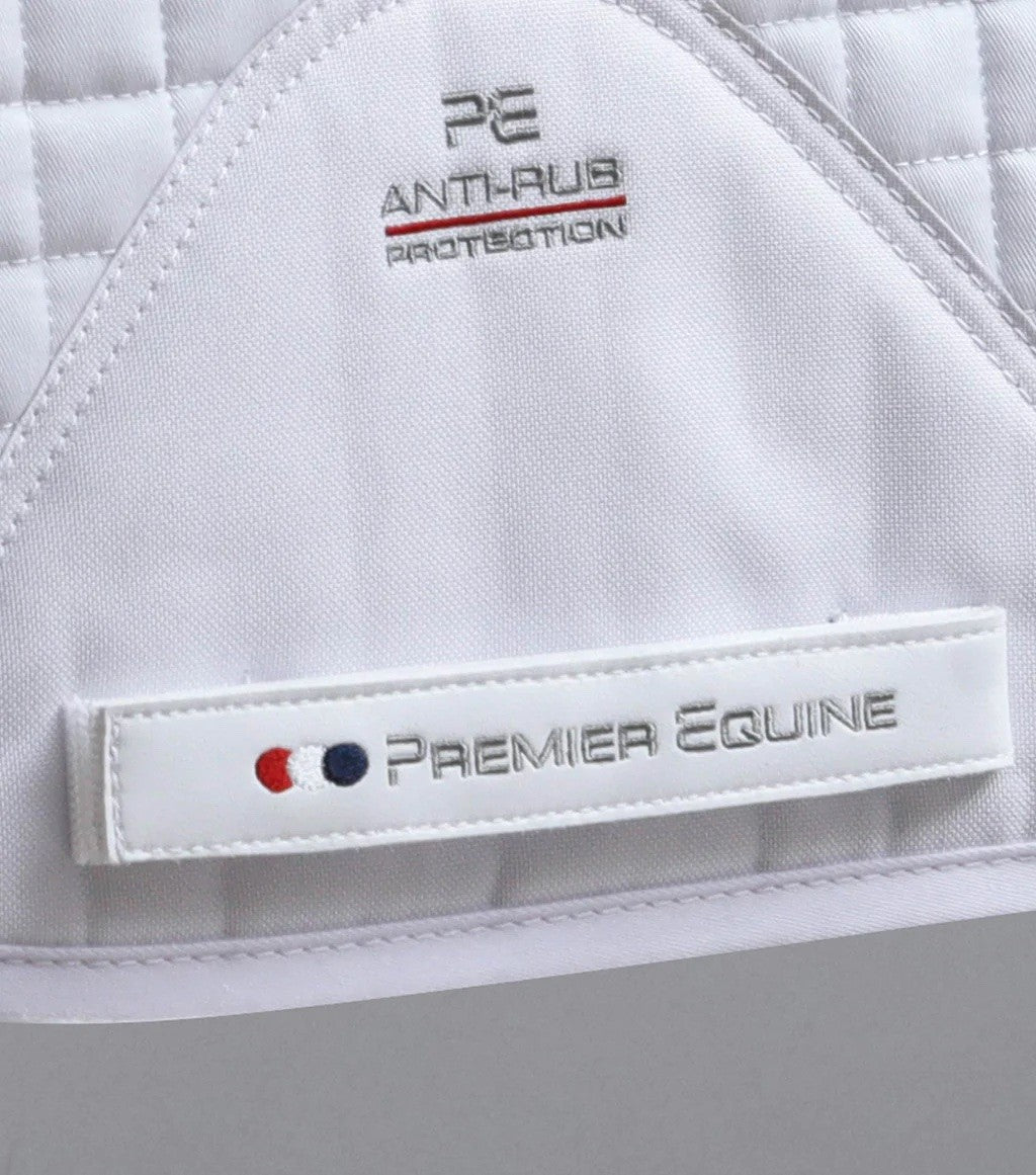Premier equine - Tapis blanc avec patch numero