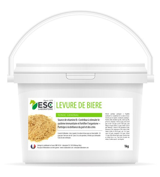 ESC - LEVURE DE BIERE – Flore intestinale cheval – Complément source de vitamine B