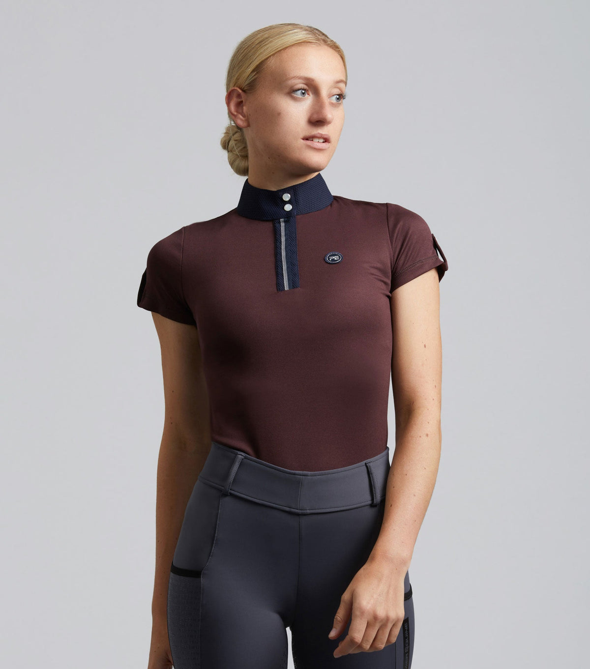 Amia Haut technique d’équitation femme à manches courtes