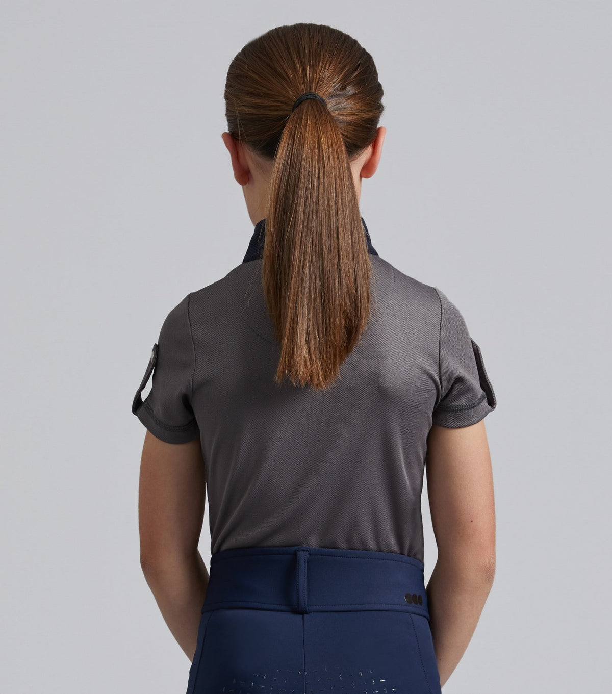 Mini Amia Girl's technique à manches courtes haut d’équitation