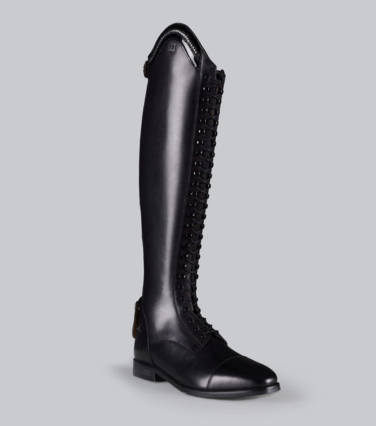 Astra Bottes hautes d’équitation femme en cuir à lacets