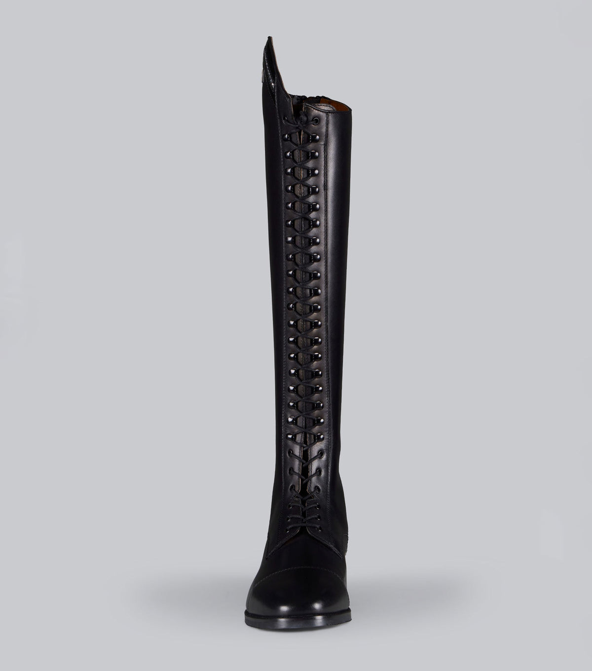 Astra Bottes hautes d’équitation femme en cuir à lacets