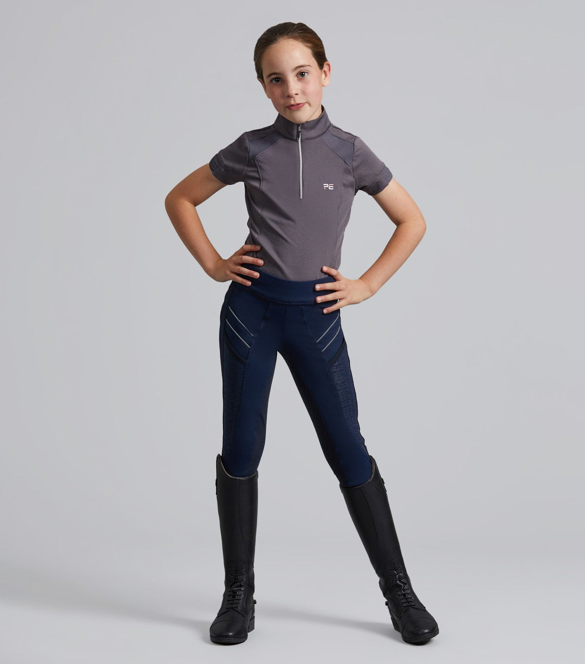 Astrid Legging d’équitation junior fille full grip gel