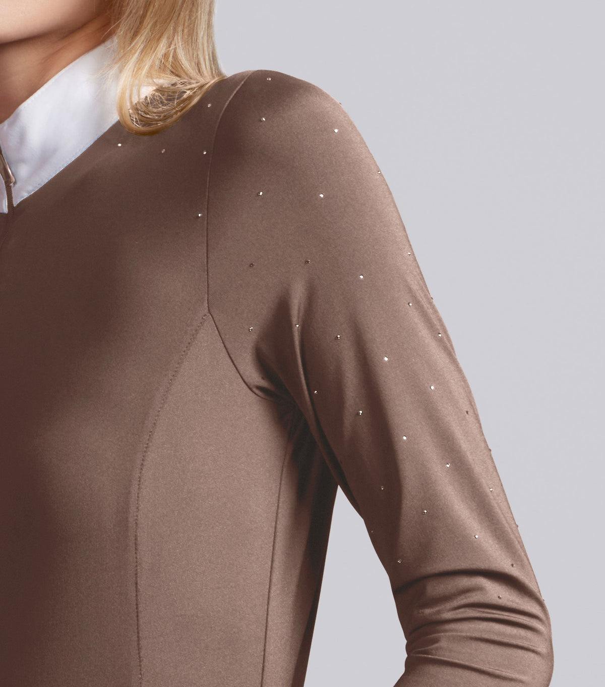 Cristalli femme à manches longues polo de concours