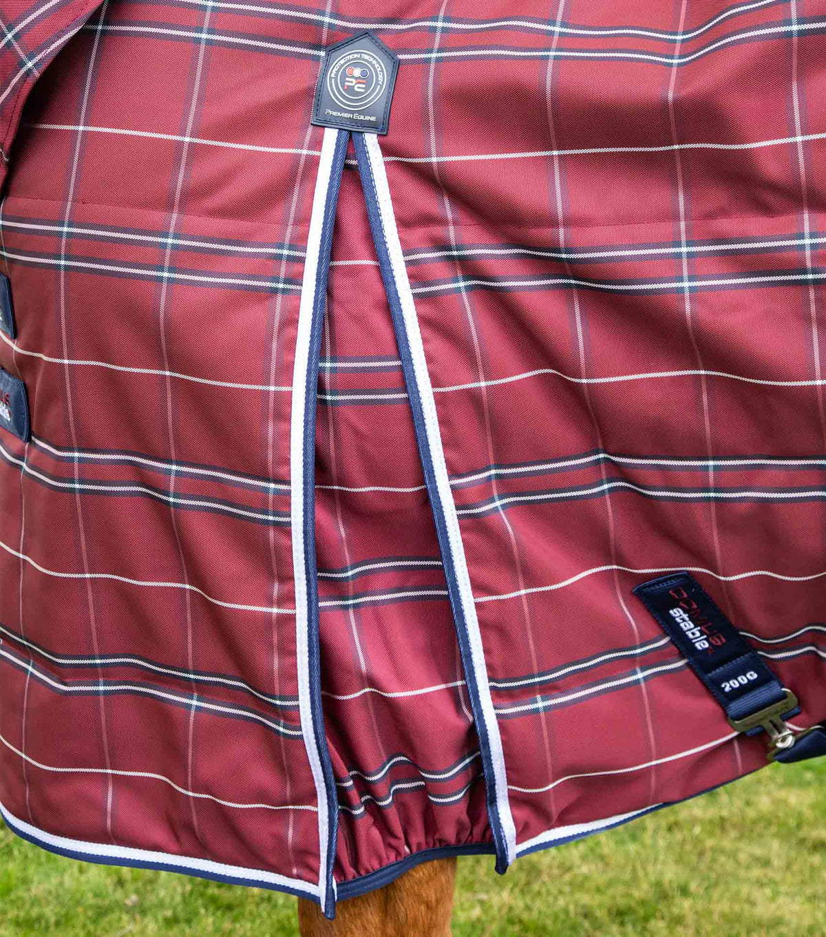 Domus 400g Combo couverture d’écurie Burgundy Check
