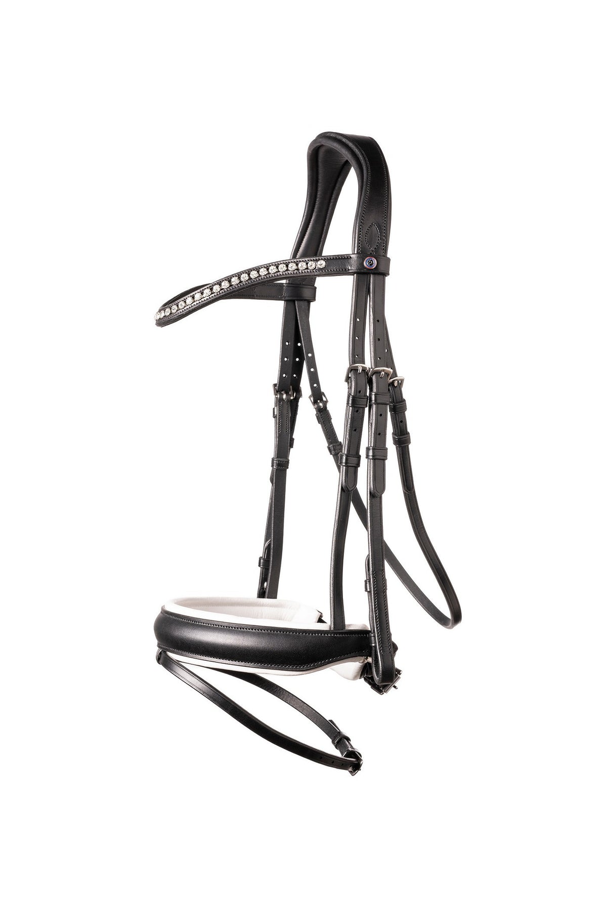 TRUST Verden Large crank nb bridle – Noir/Noir-Blanc