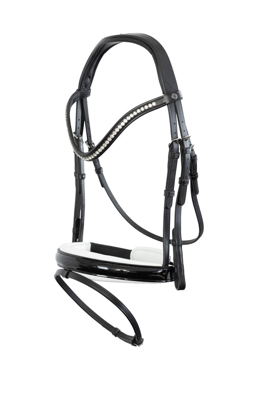 TRUST Vancouver combined noseband bridle – Noir/Noir-Blanc