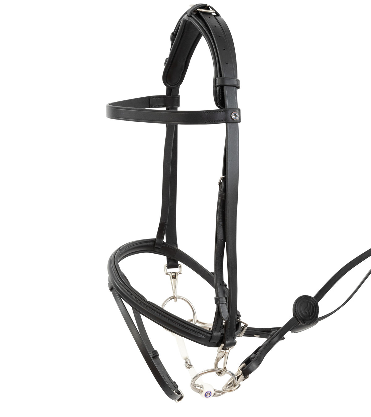 TRUST Hamburg Training bridle – Noir/Argent