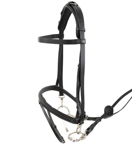 TRUST Hamburg Training bridle – Noir/Argent