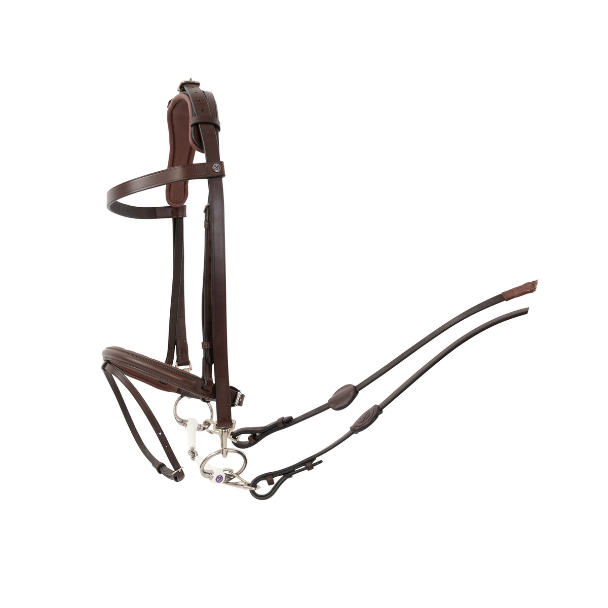 TRUST Hamburg Training bridle – Marron/Argent