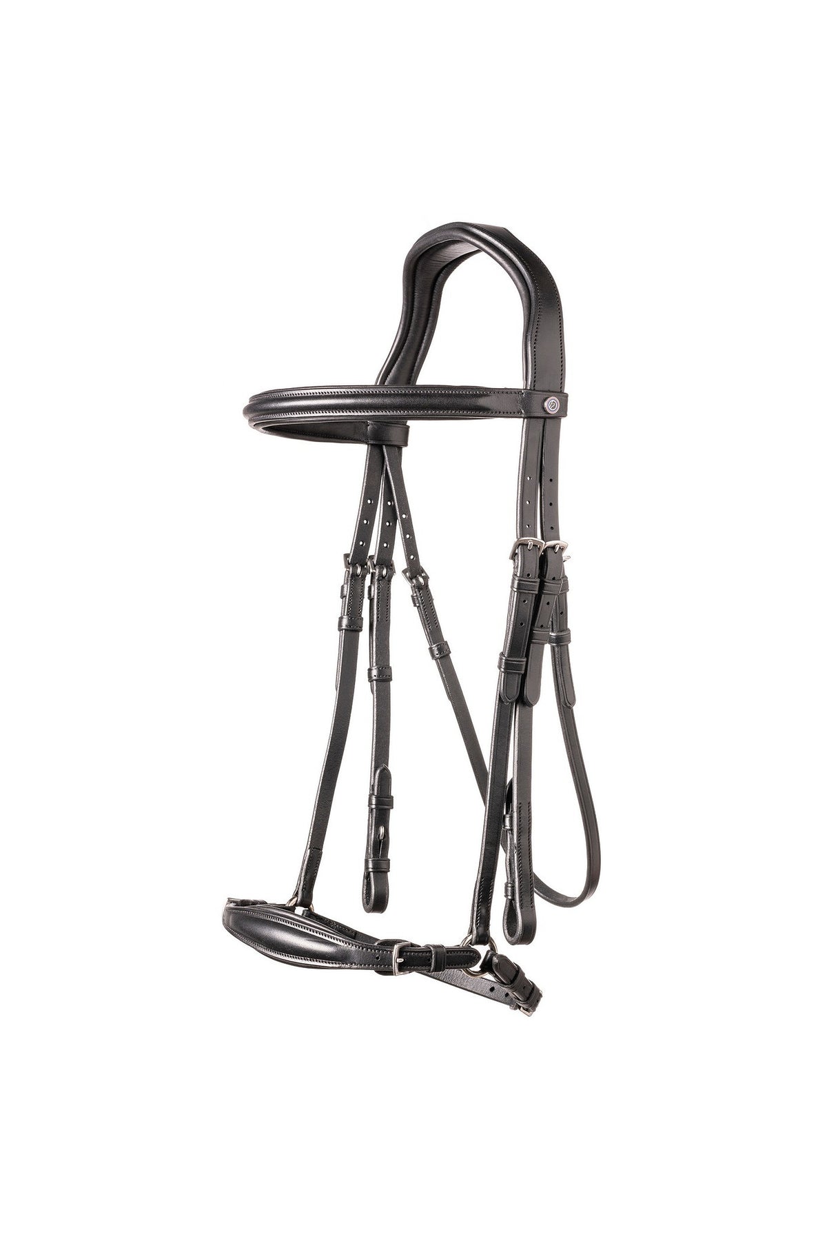 TRUST Barcelona Adj. drop nb bridle – Noir/Argent