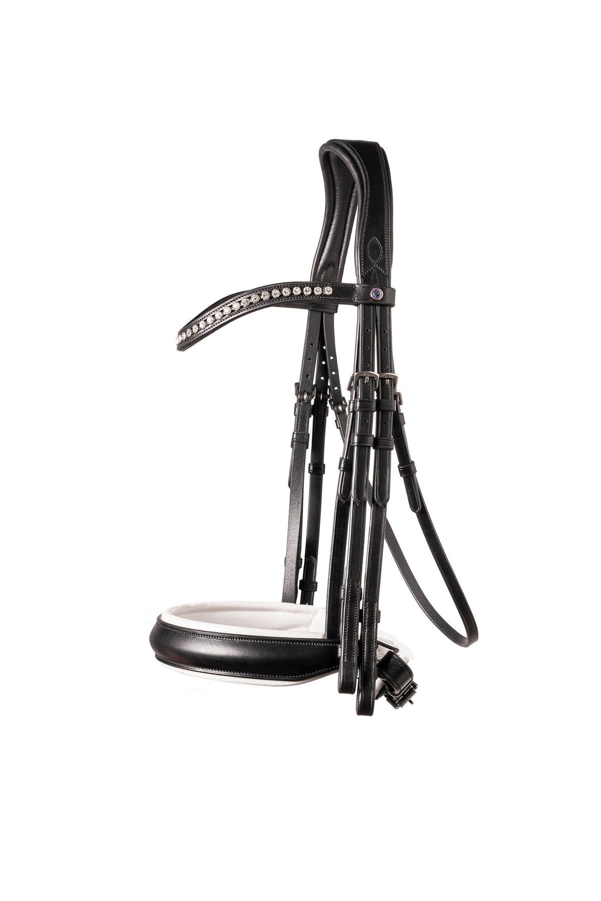 TRUST Wellington Large crank NB dble bridle – Noir/Noir-Blanc
