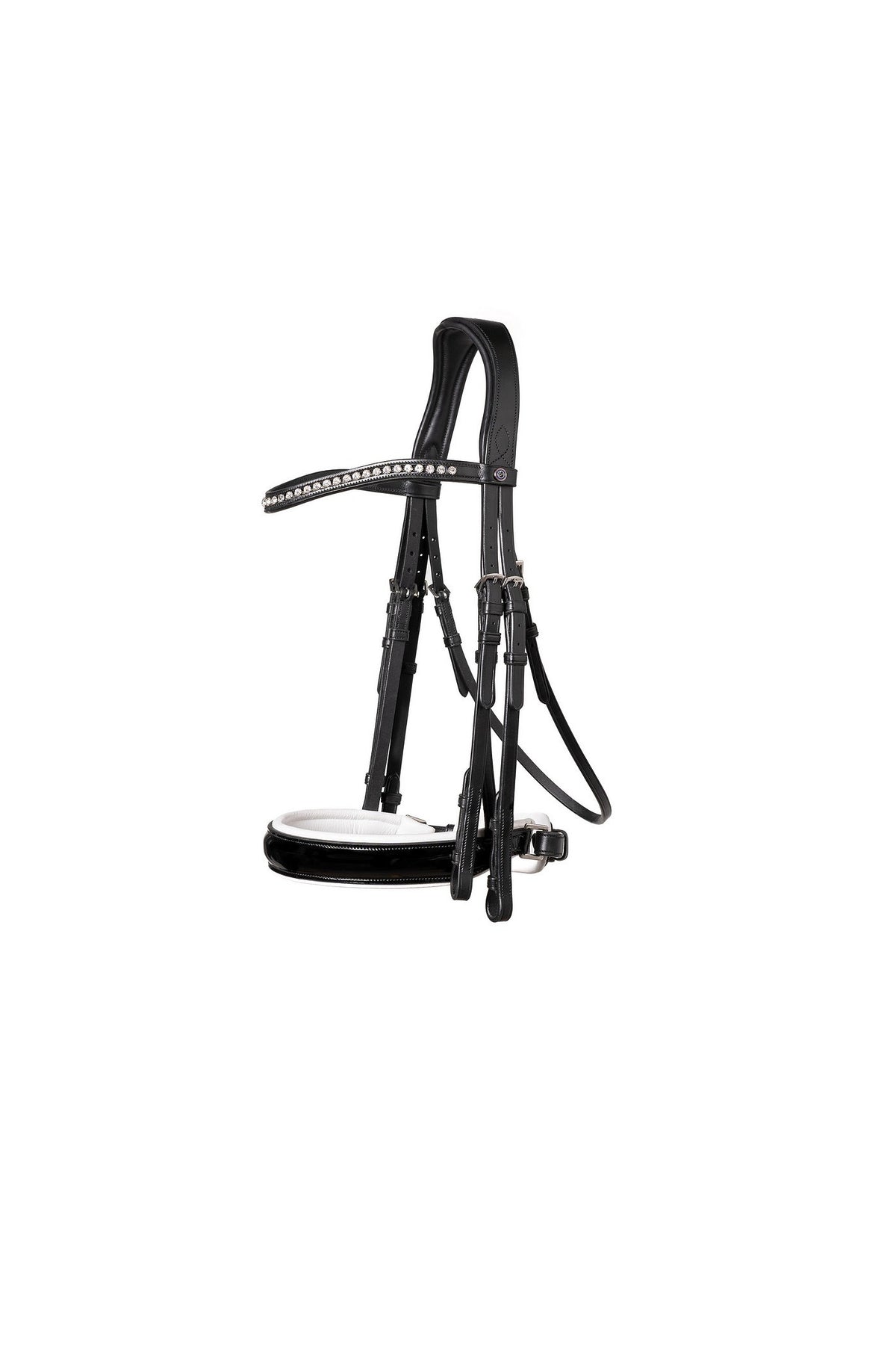TRUST Aachen Large p crank NB double bridle – Noir/Noir-Blanc