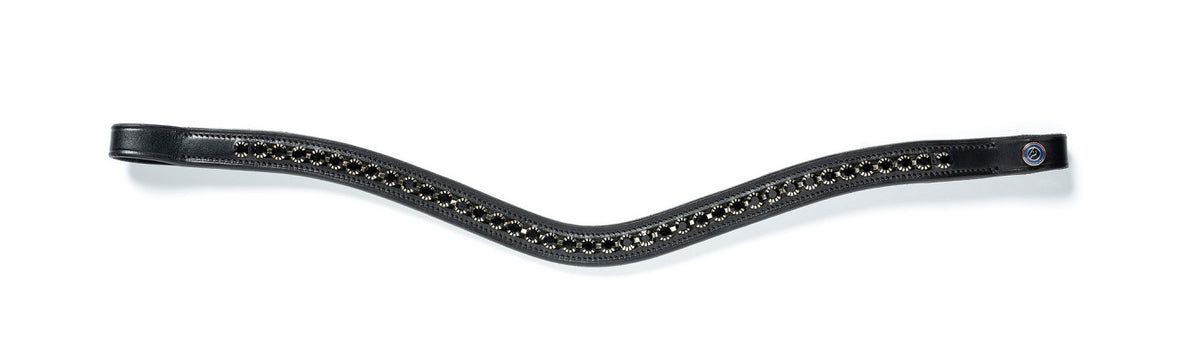 TRUST Browband black diamants – Noir/Argent