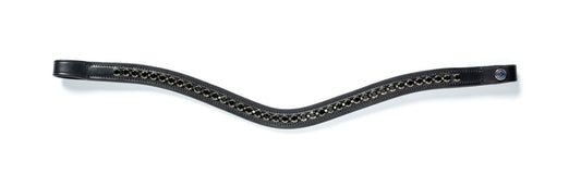 TRUST Browband black diamants – Noir/Argent