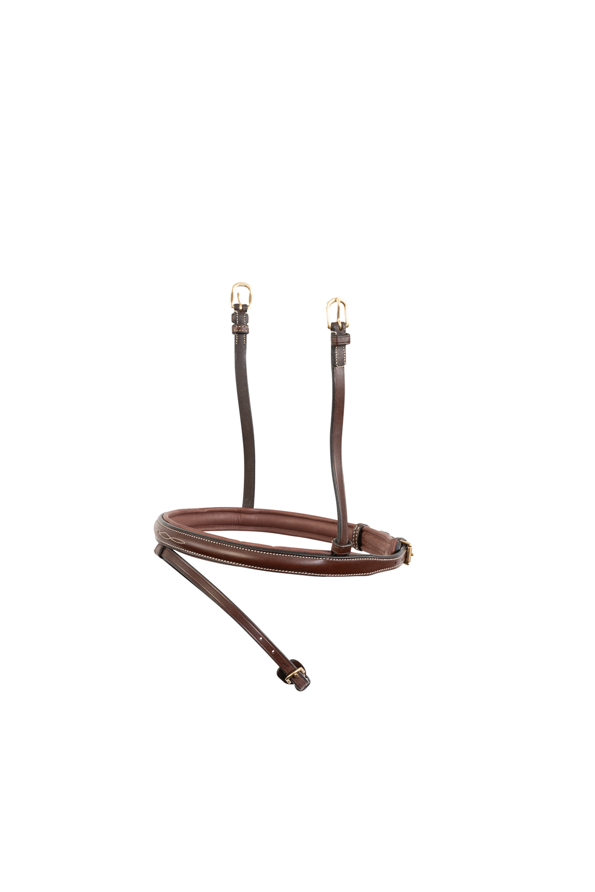 TRUST Combined Noseband Calgary – Marron/Or