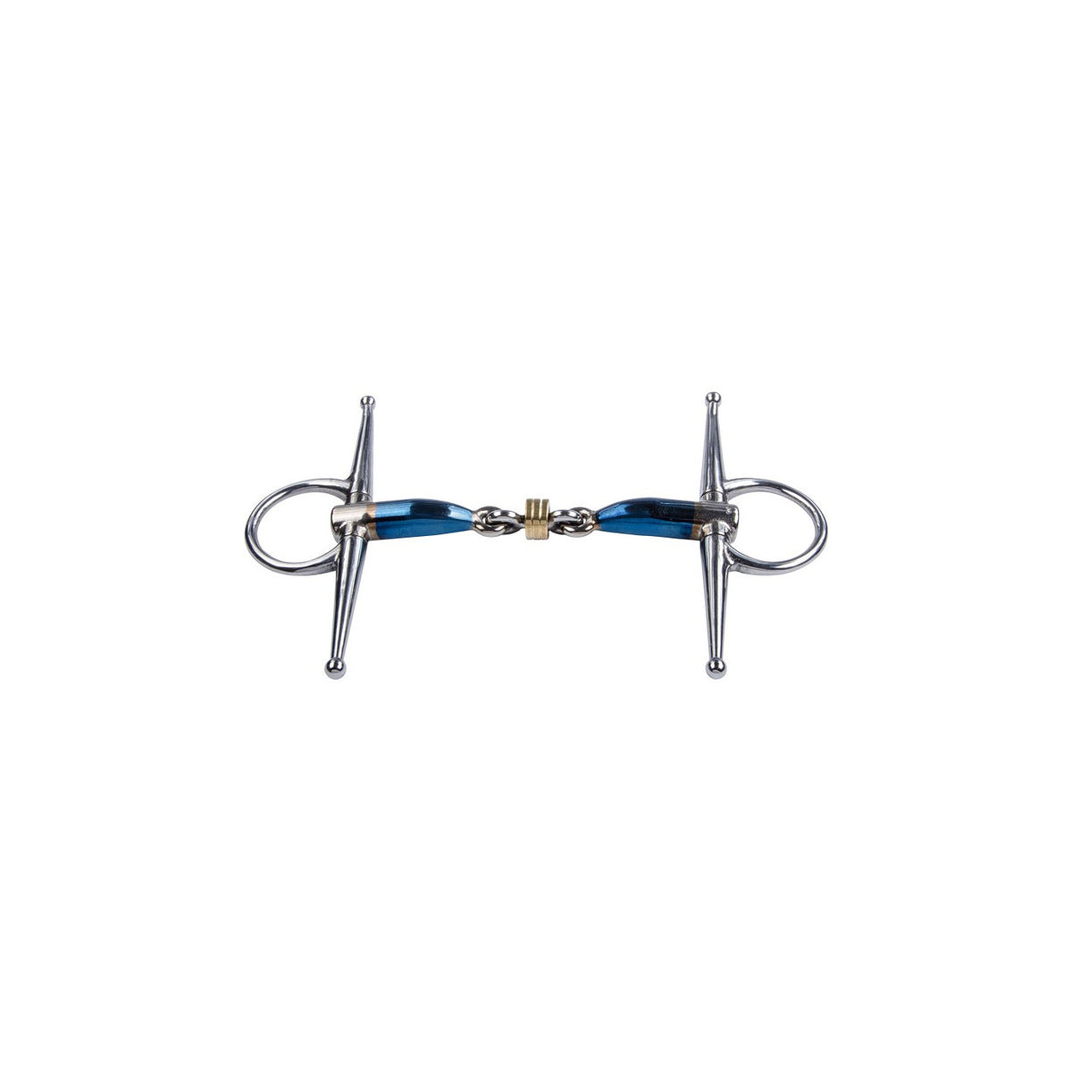 TRUST Sweet Iron full cheek brass ring-16 – Bleu