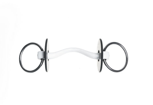 TRUST Inno Sense loose ring bradoon port medium-14 – Blanc