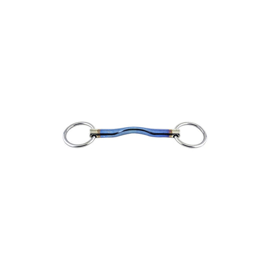 TRUST Sweet Iron loose ring bradoon-low port-16 – Bleu
