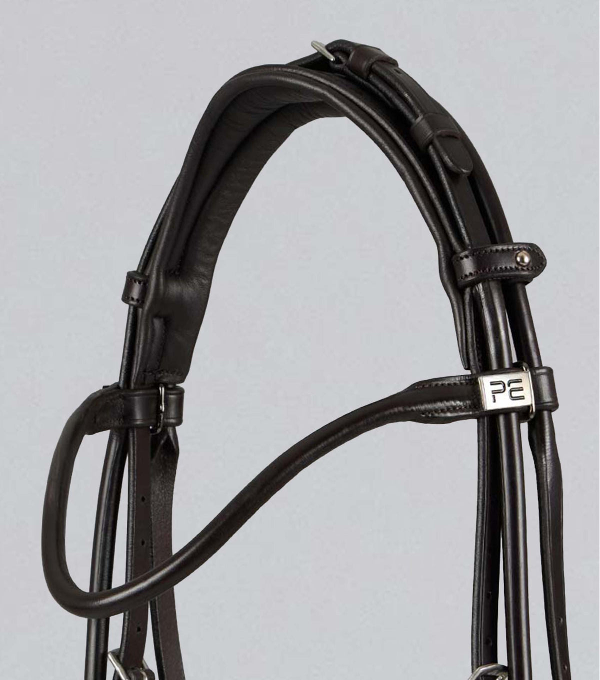 Finetti Anatomical Rolled en cuir Bridon avec muserolle combinée