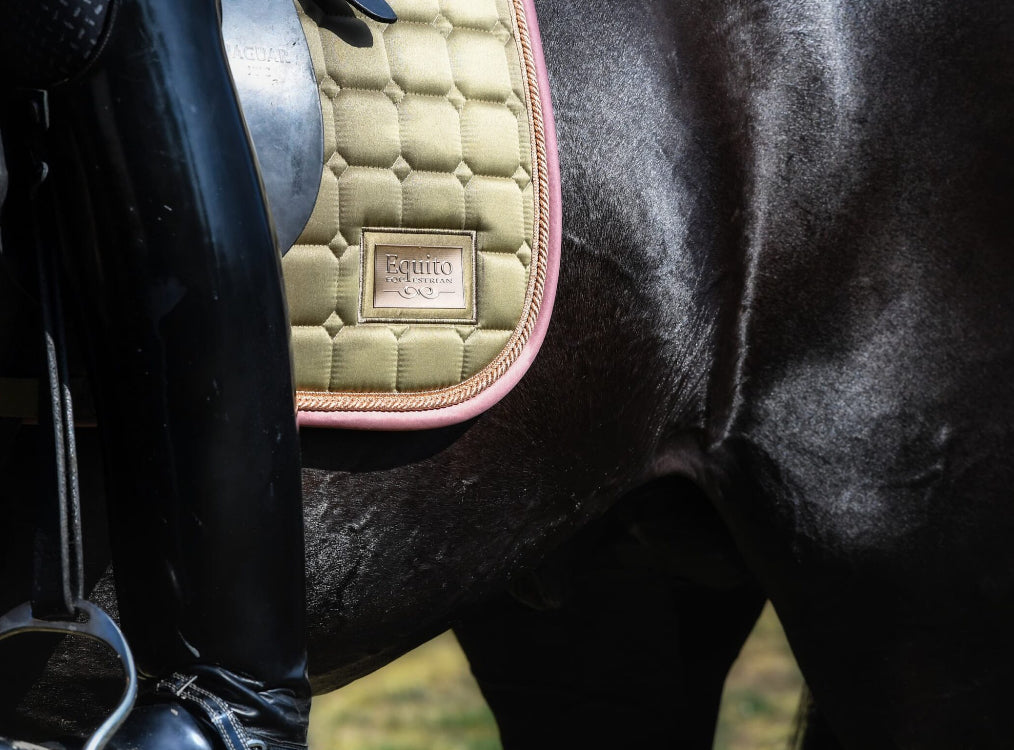 Equito - tapis dressage Olive Blush