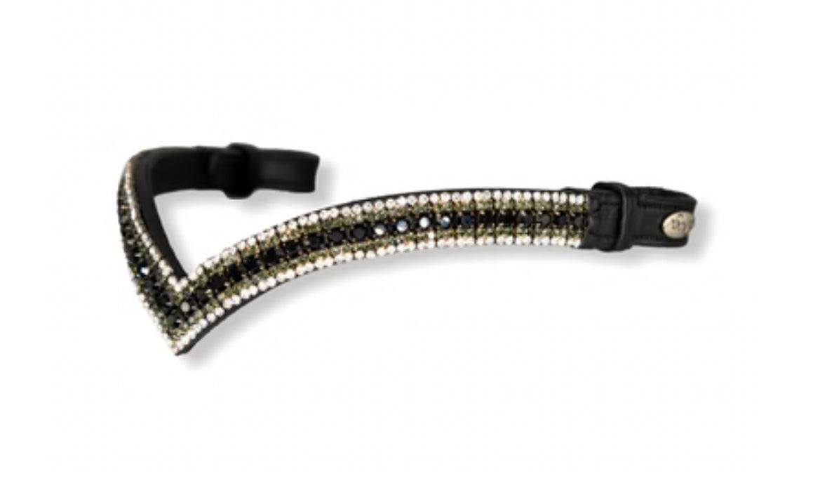 Sparks n bling - frontal the one v Shape - grey black