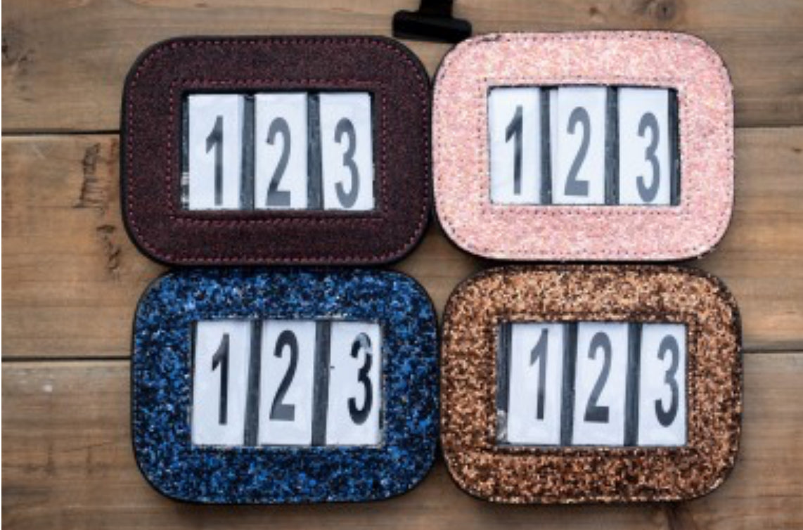 HB - porte numero glitter -  4 coloris