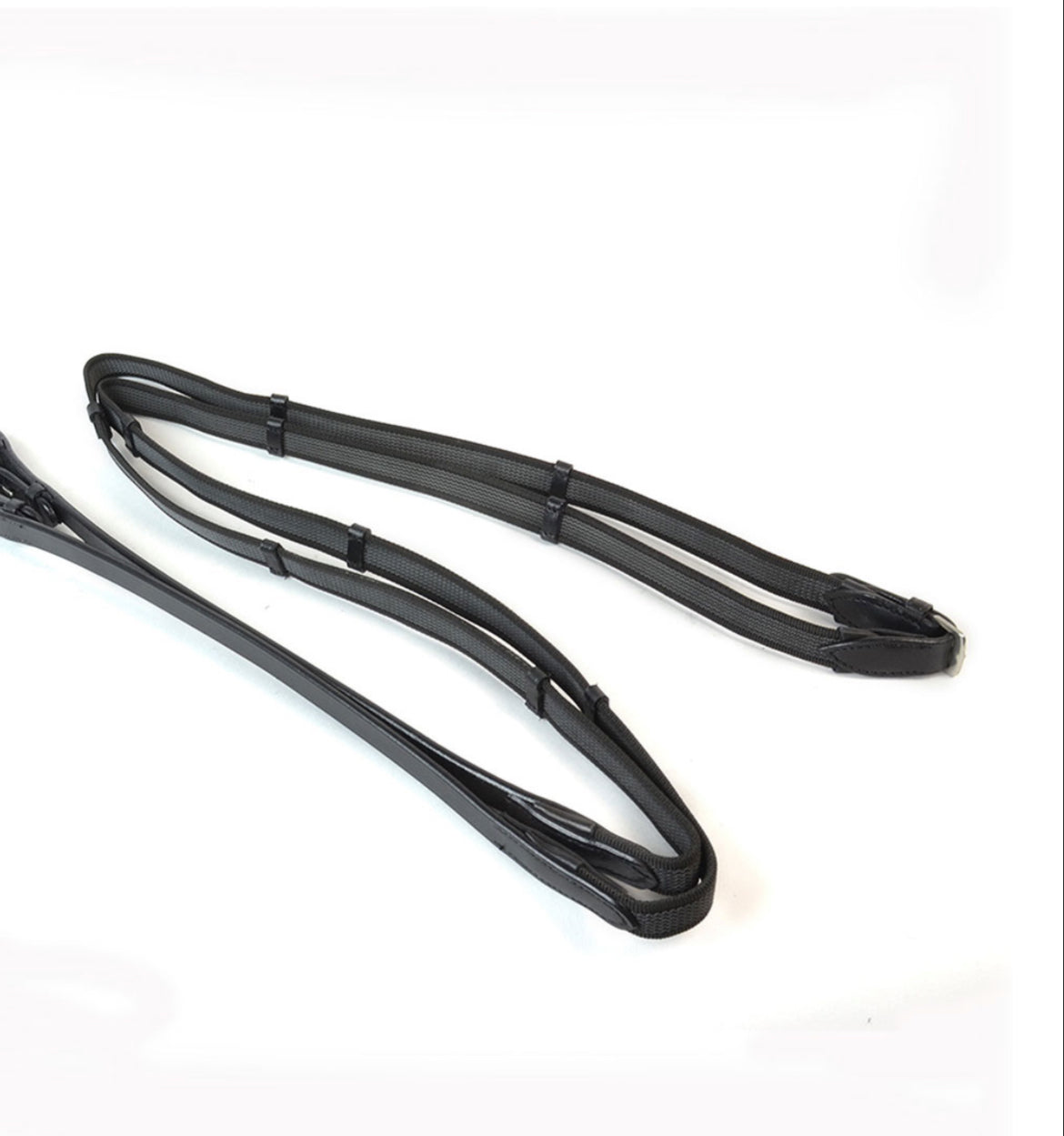 Bridle2fit - rênes cuir savec arretoirs/grip A série