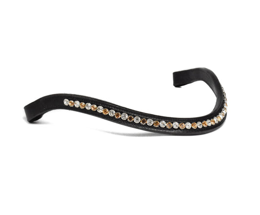 Bridle2fit - frontal gold white