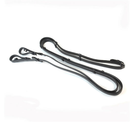 Bridle2fit - rênes cuir savec arretoirs FL série