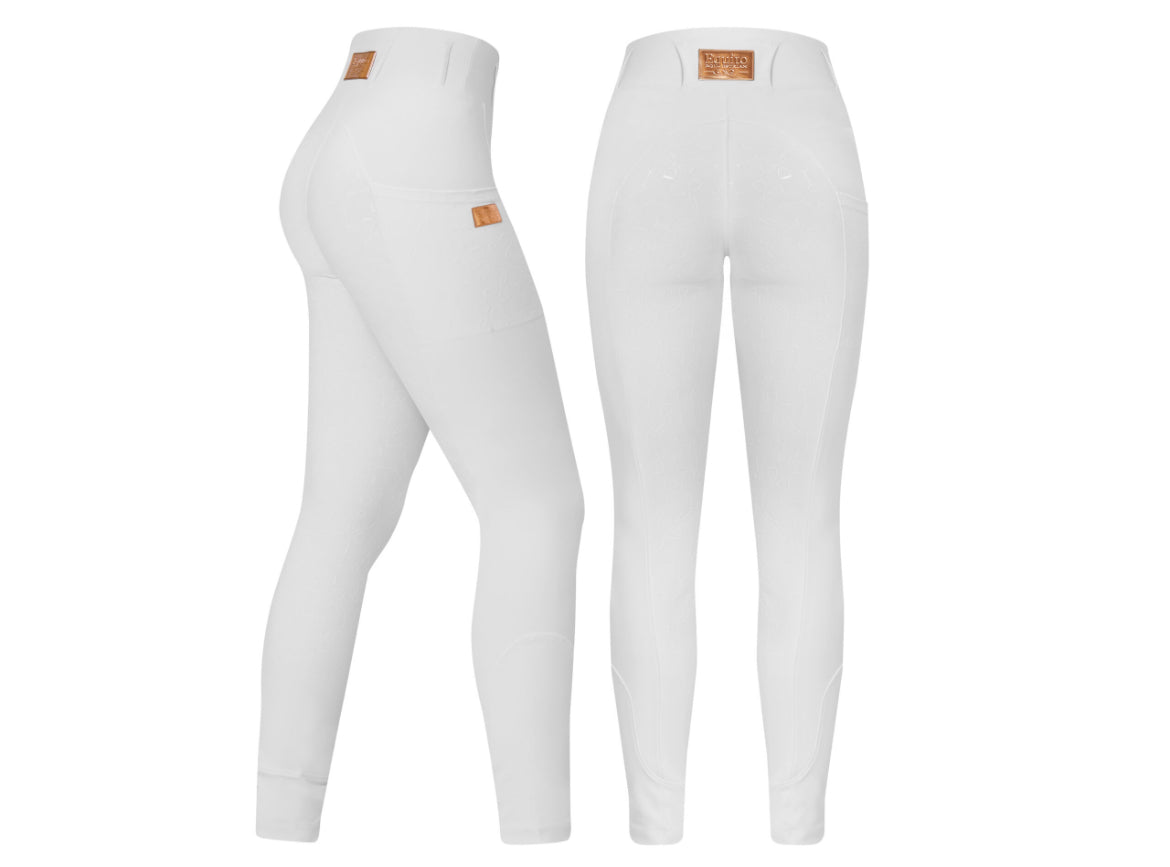 Equito - Leggings blanc rose gold